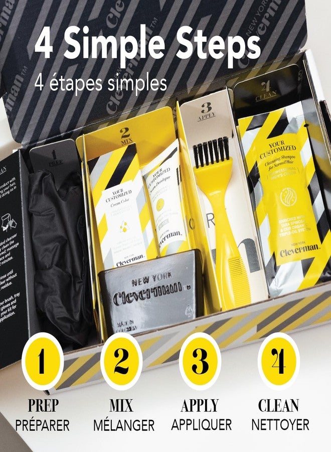 Cleverman Hair & Beard Dye Kit for Men, All-in-One Reusable Mens Hair Color, Natural Gray Coverage, Ammonia-Free Beard Mustache Dye for Men (Auburn) - Image 4